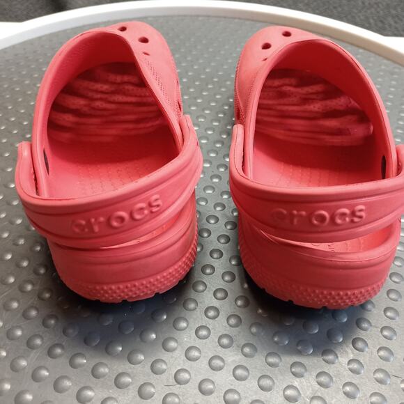 Crocs Classic Child Unisex Waterproof Sandals Clog Red - Picture 3 of 6